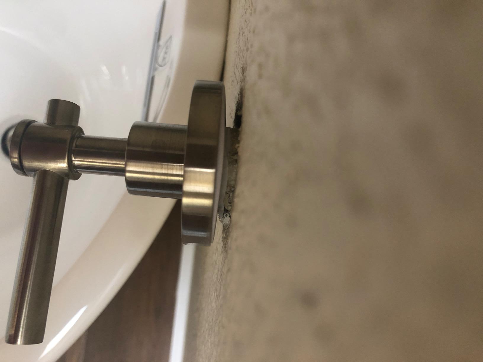 SUMERAIN Bathroom Wall Mount Tub Filler Faucet 3 Hole Brushed Nickel customer photo 1