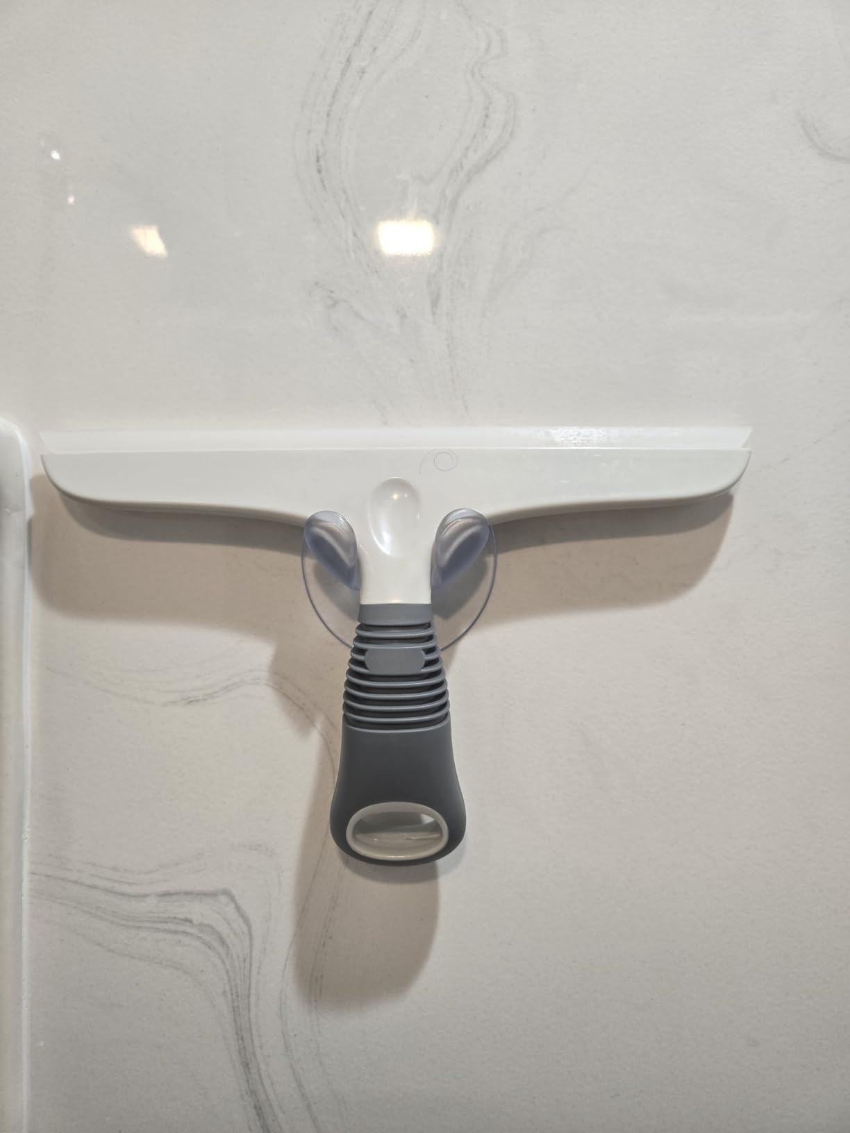 MR.SIGA Silicone Squeegee for Shower Doors, 25 cm/10 inch, White & Gray customer photo 2