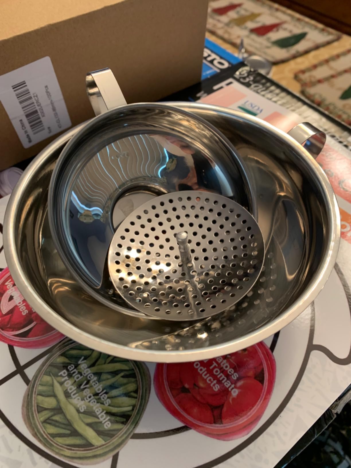 Delove Canning Funnel with Strainer for Wide and Regular Mason Jars - Wide-Mouth Funnels for Kitchen Use - Canning Supplies Kit - Stainless Steel - 3 Pack (Small and Large) customer photo 1
