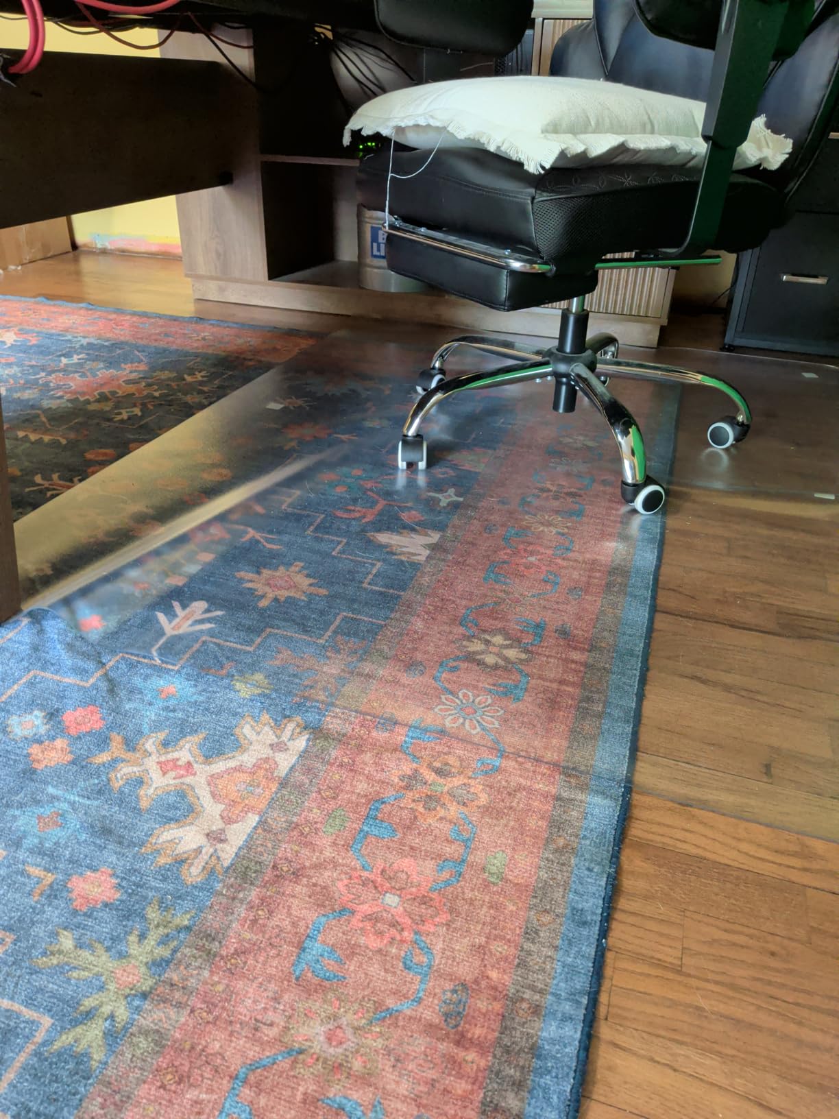 Kuyal Clear Chair mat for Hardwood Floor, 36 x 48 inches customer photo 1