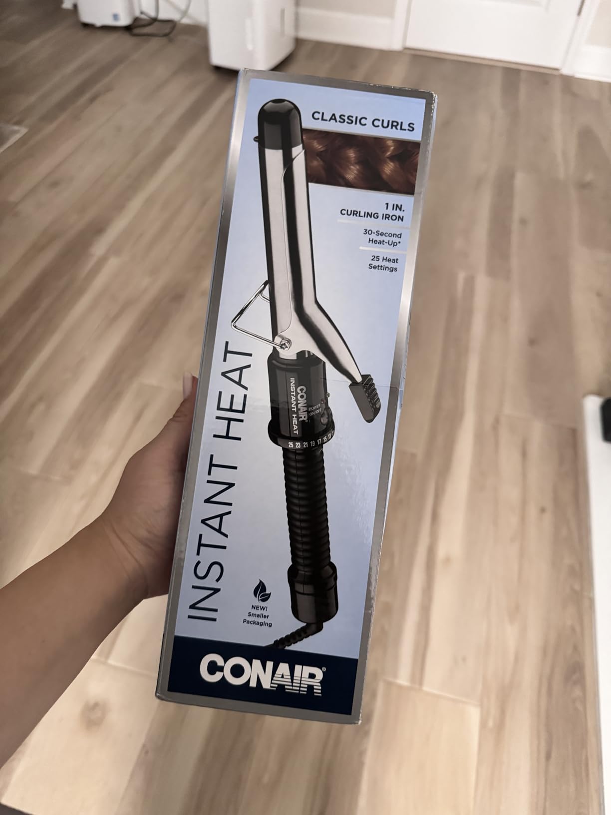 Conair Curling Iron, Fine to Thick Hair, 1-in. Barrel, Black/Silver customer photo 1