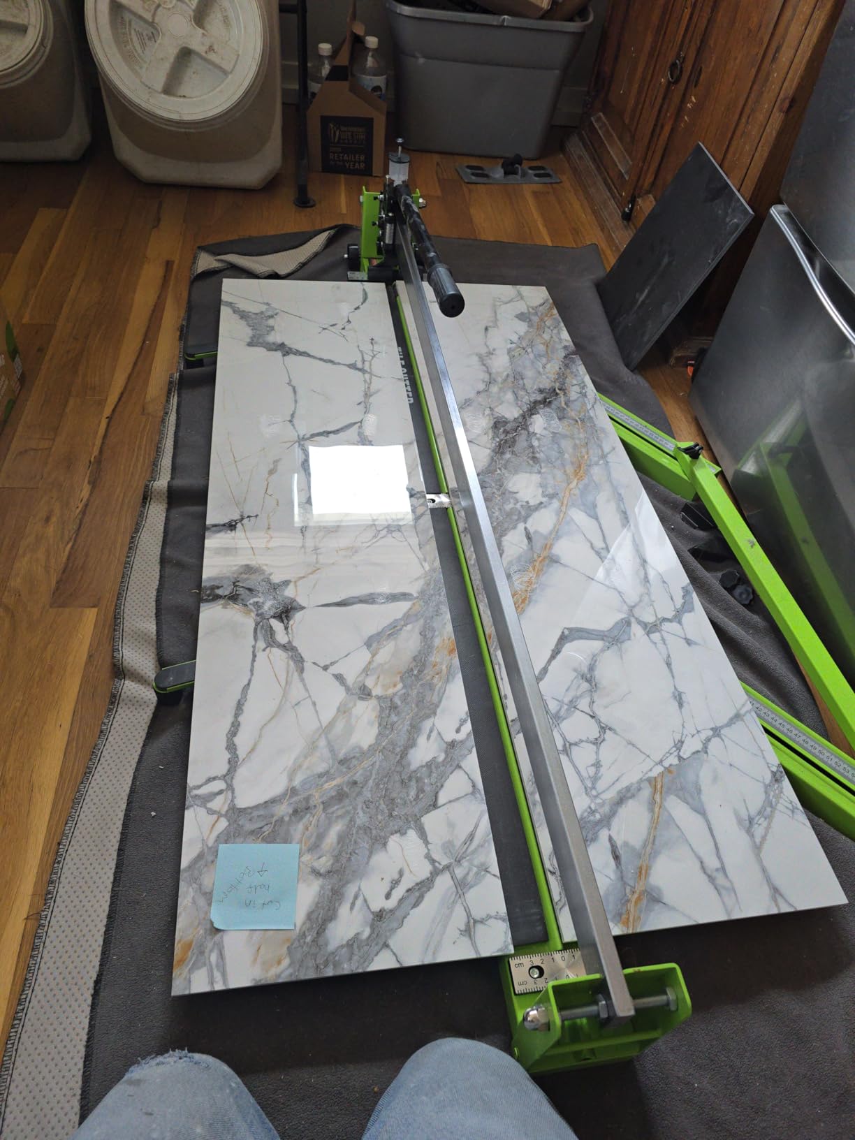 VEVOR Tile Cutter 48 in, Manual Cutting Machine, Heavy-Duty All-Steel Frame customer photo 2