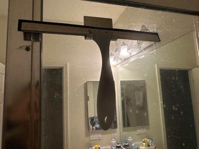 AmazerBath Squeegee for Shower Glass Door, All-Purpose Squeegee with Hook for Shower Doors, Windows, Mirrors, Tiles and Car Glass, 10 Inches customer photo 1