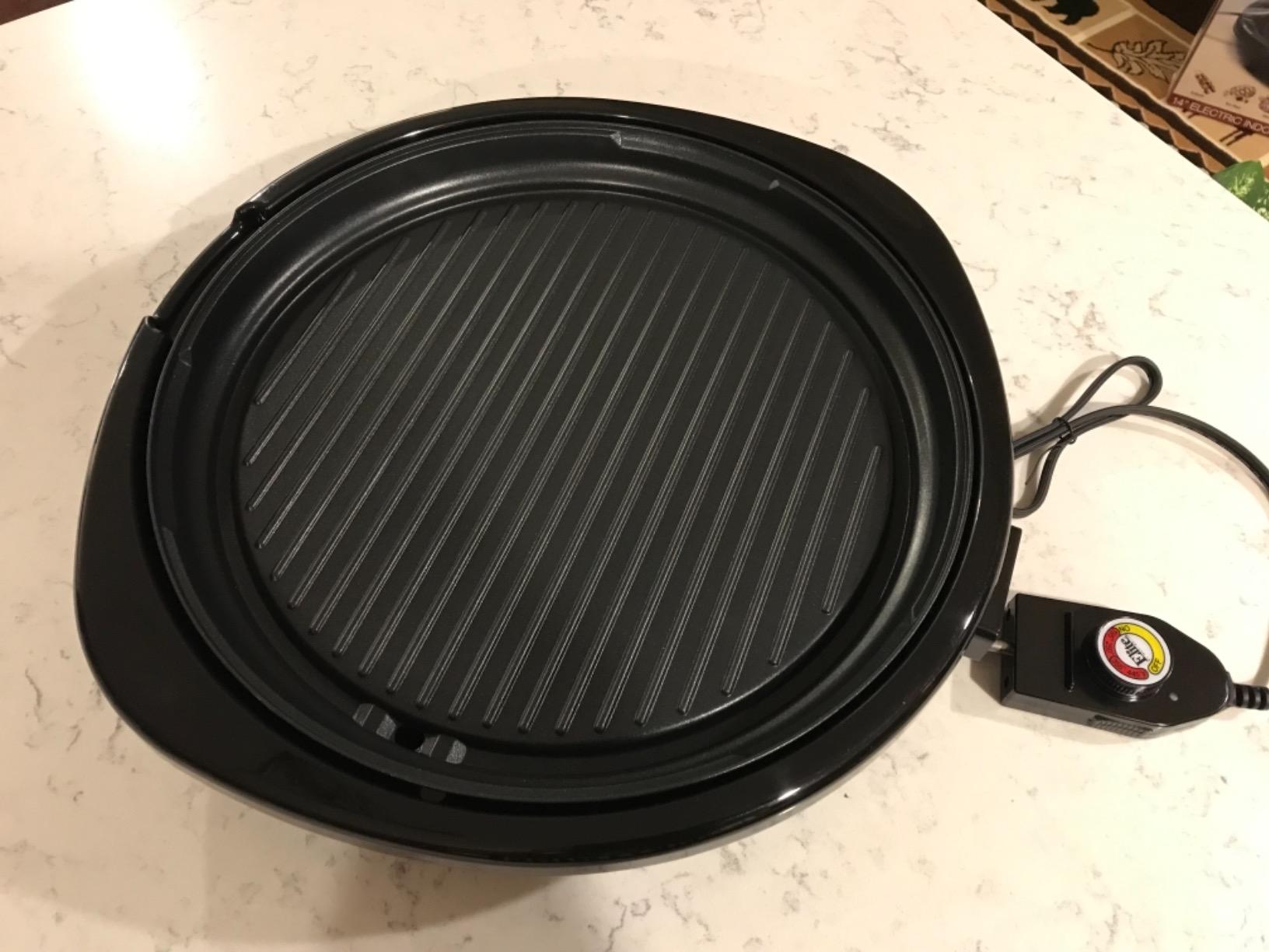 Elite Gourmet EMG6505G Indoor Electric BBQ Grill, Non-Stick, 12