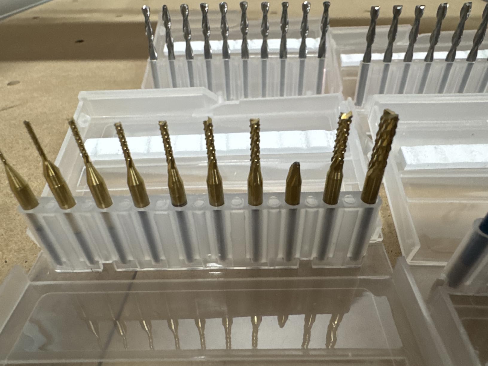 Genmitsu 40pcs End Mills CNC Router Bits, 1/8