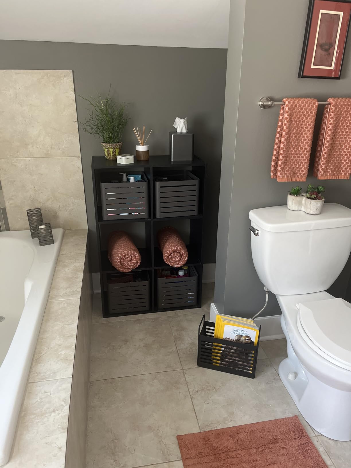 Magazine Rack, Magazine File Holder Mail Organizer Folder Organizer Bin for Magazines, Books, Newspapers, Tablets in Home, Office, Black customer photo 2