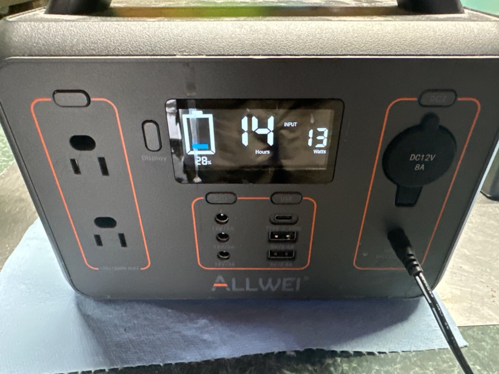 ALLWEI Portable Power Station 300W, 256Wh Solar Generator LiFePO4 Battery | Pure Sine Wave AC Outlet, PD 60W Fast Charging, MPPT & BMS Protection, Compact for Camping Outdoor Home Backup Emergency CPAP customer photo 2