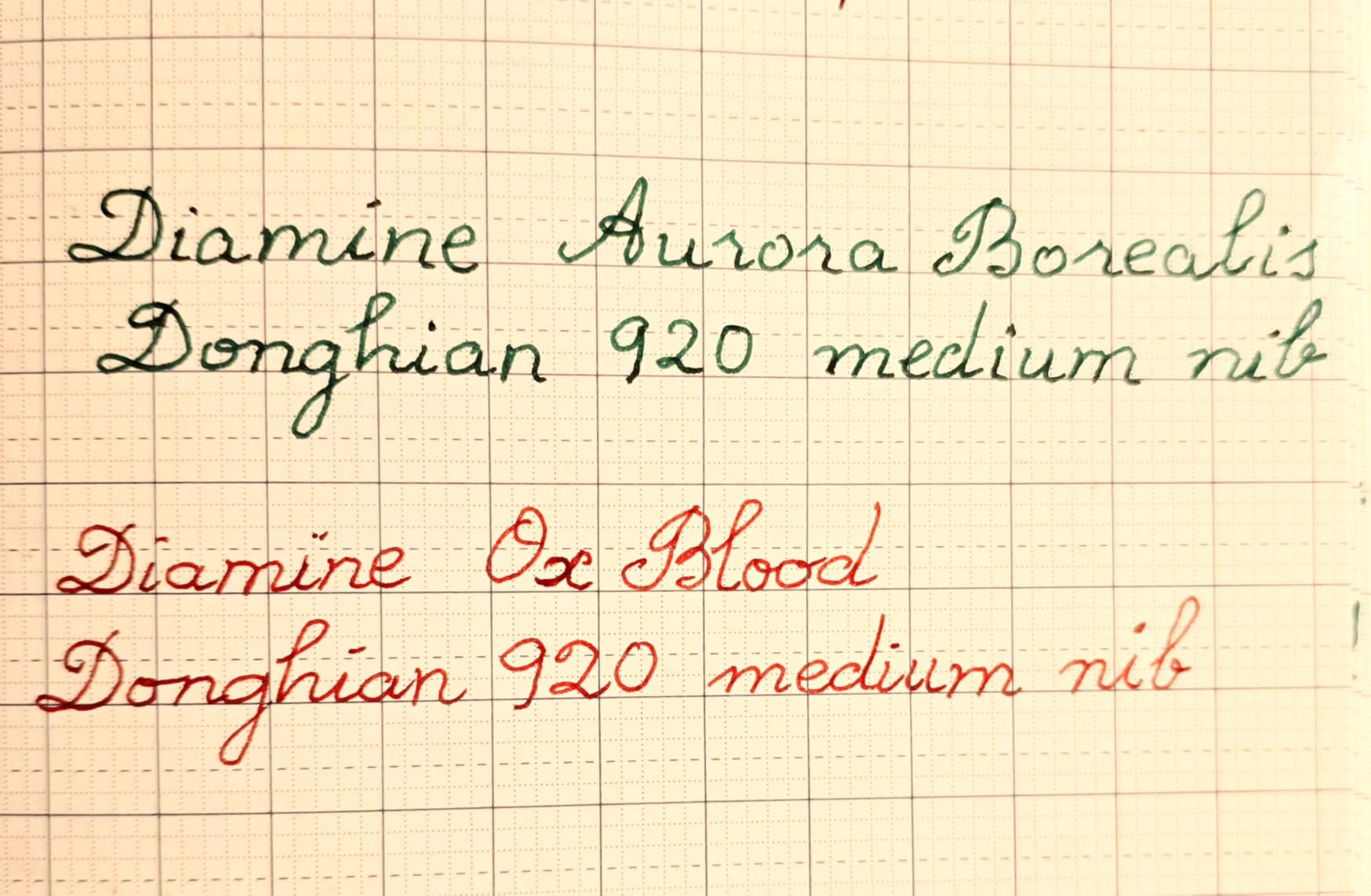 Diamine - 30ml Fountain Pen Ink - 3 Pack - Oxblood & Imperial Purple & Aurora Borealis customer photo 2