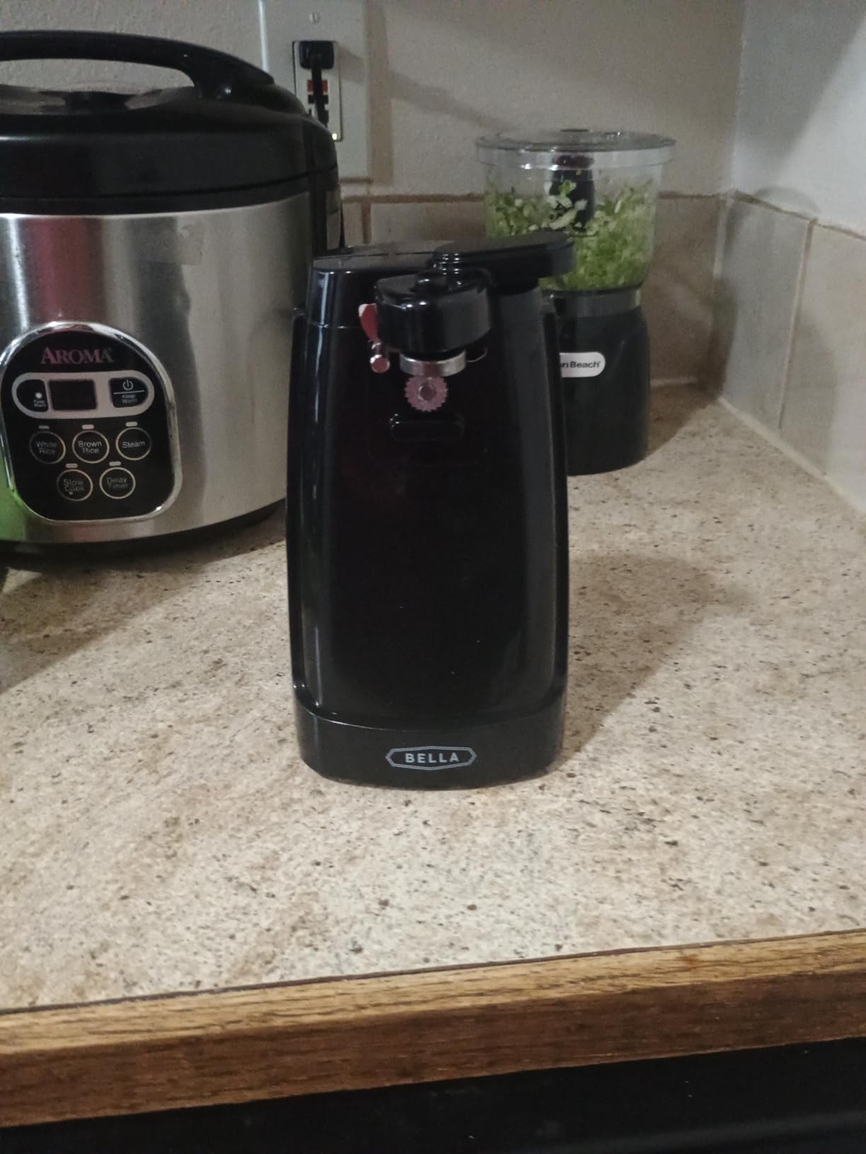 bella Electric Can Opener and Knife Sharpener, Black customer photo 1