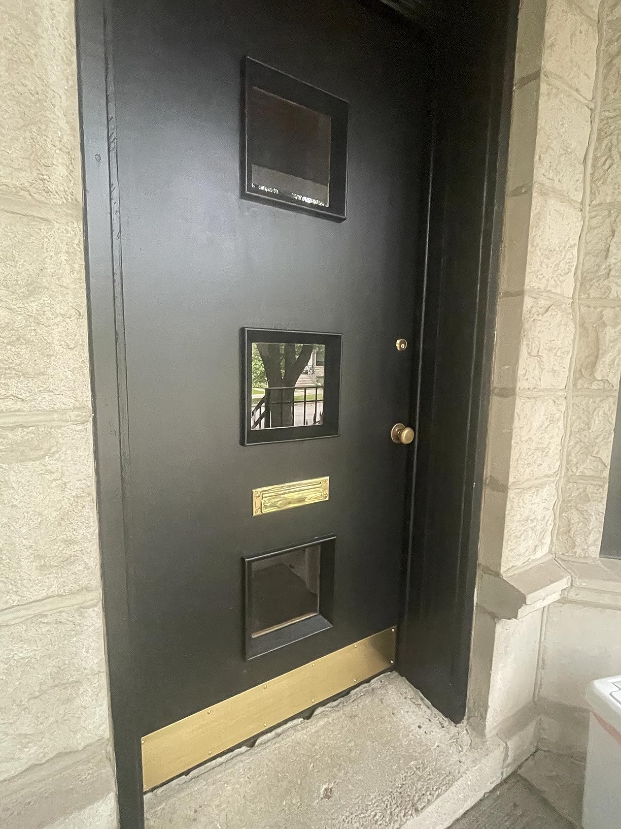 QCAA Solid Brass Mail Slot, with Solid Brass Interior Frame, 10
