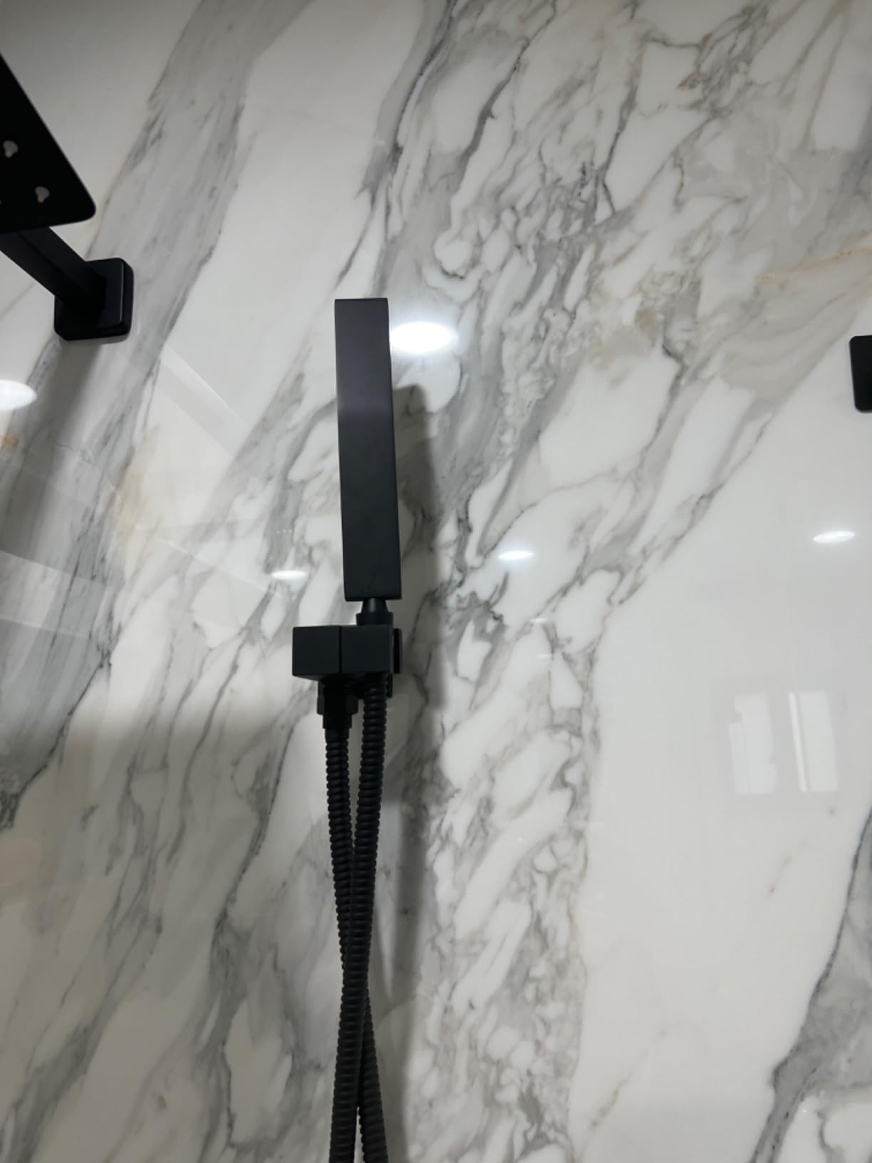 Matte Black Shower System with Body Jets, STARBATH 12 Inch Rainfall Shower and Handheld Spray, Wall Mounted Full Body Shower System Rough-in Mixer Pressure Balance Valve Shower Faucet Set Complete customer photo 1