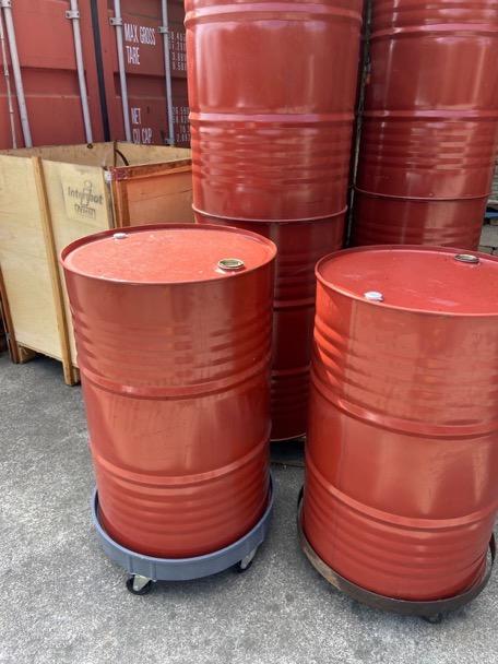 ELAFROS Heavy Duty Plastic Drum Dolly, 30/55 Gallon Barrel Cart, 900lb Gray customer photo 1