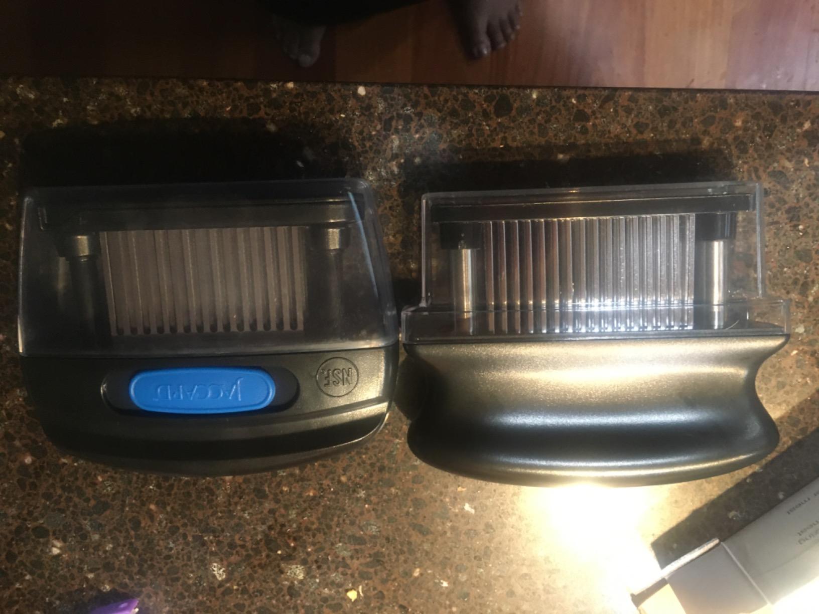 Meat Tenderizer with 48 Stainless Steel Ultra Sharp Needle Blades Heavy Duty Cooking machine for Tenderizing Beef, Turkey, Chicken, Steak, Veal, Pork, Fish etc customer photo 1