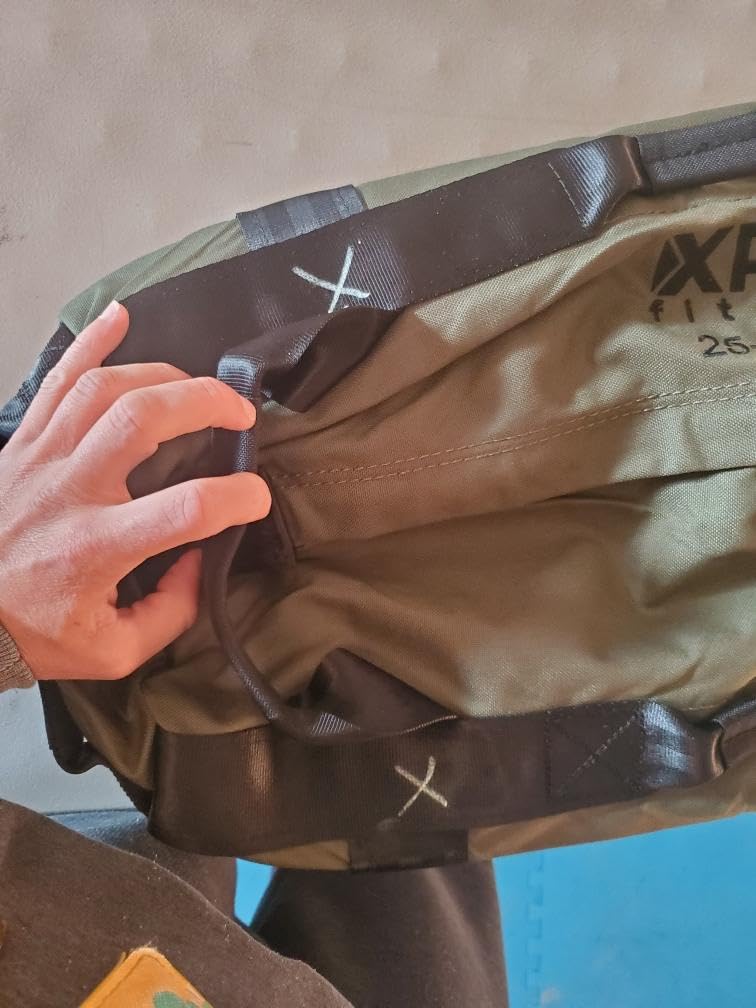 XPRT Fitness Workout Sandbag for Heavy Duty Workout Cross Training 7 Multi-positional Handles - Color Army Green/Black/Camo customer photo 2