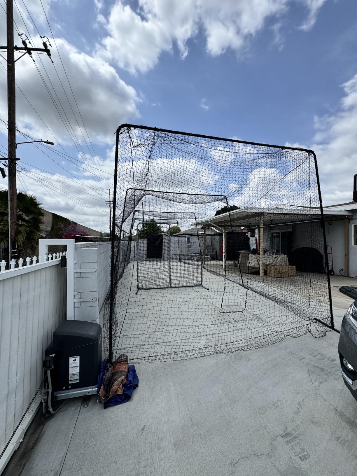 ANYTHING SPORTS 40 Foot Collapsable Batting Cage, Perfect Baseball Batting Cage, Softball Batting Cage, Complete Package with Frame and Netting. Freestanding Portable Batting Cage for Backyard customer photo 1