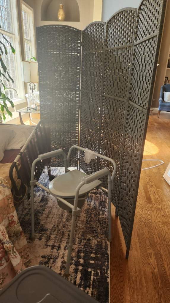 JOSTYLE Rattan Room Divider, 6-Panel Folding Privacy Screen 6ft. Extra Wide customer photo 1
