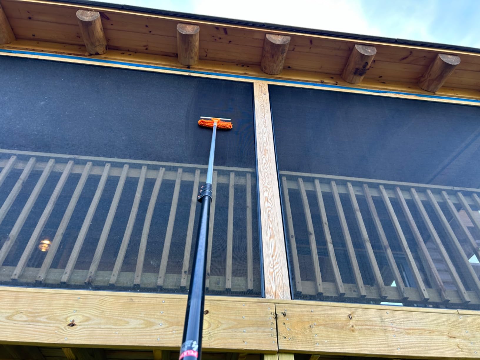 4-12 ft Window Washing Kit with Extension Pole (20+ Foot Reach) customer photo 2