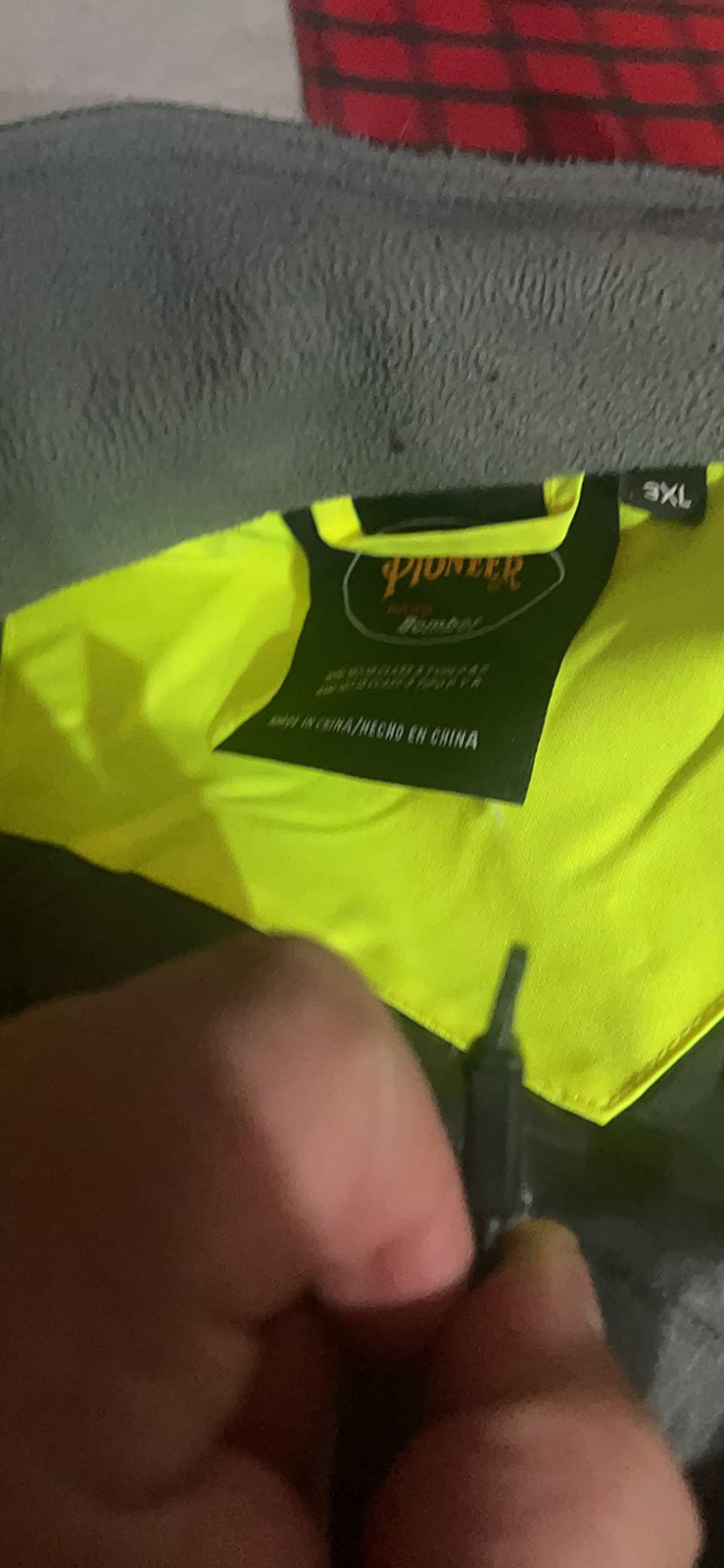 Pioneer Hi Vis Waterproof Heated Safety Bomber Jacket - Winter Rain Gear for Men - Reflective Tape - Detachable Hood customer photo 2