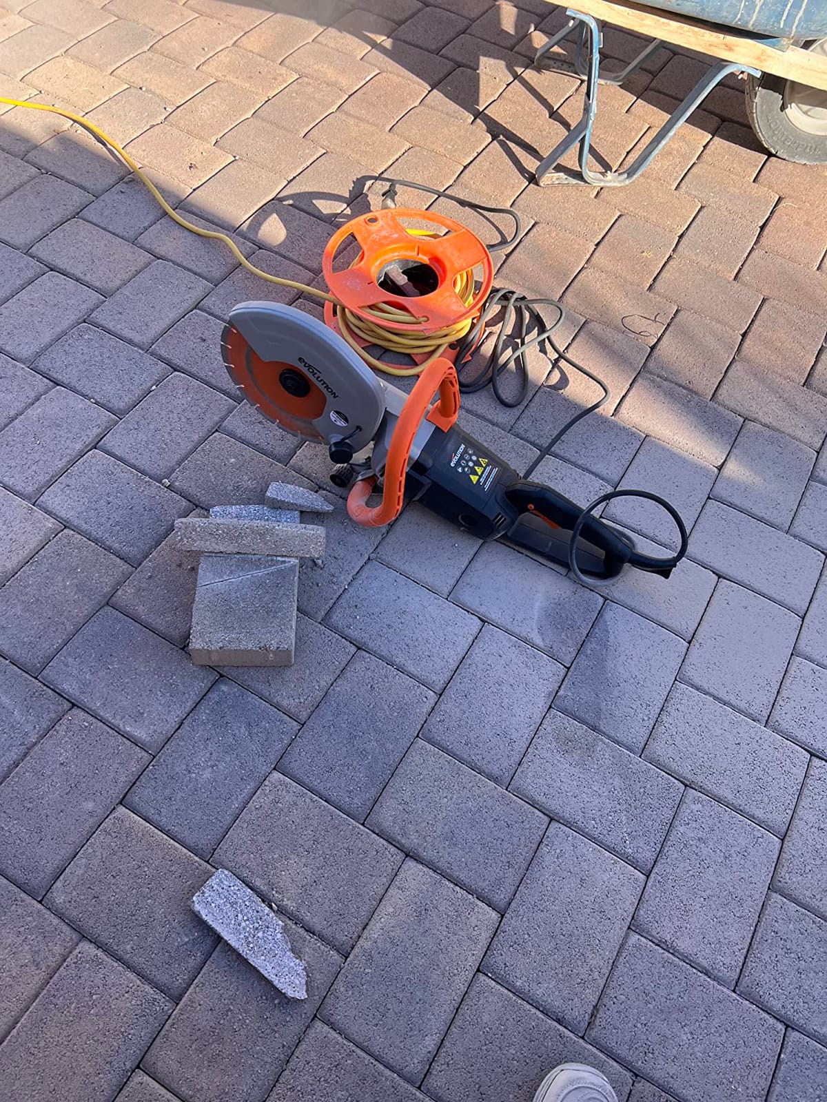 Evolution R255DCT | 10 in. Electric Concrete Saw | Premium Diamond Blade Included | 15A Motor | 4-1/16