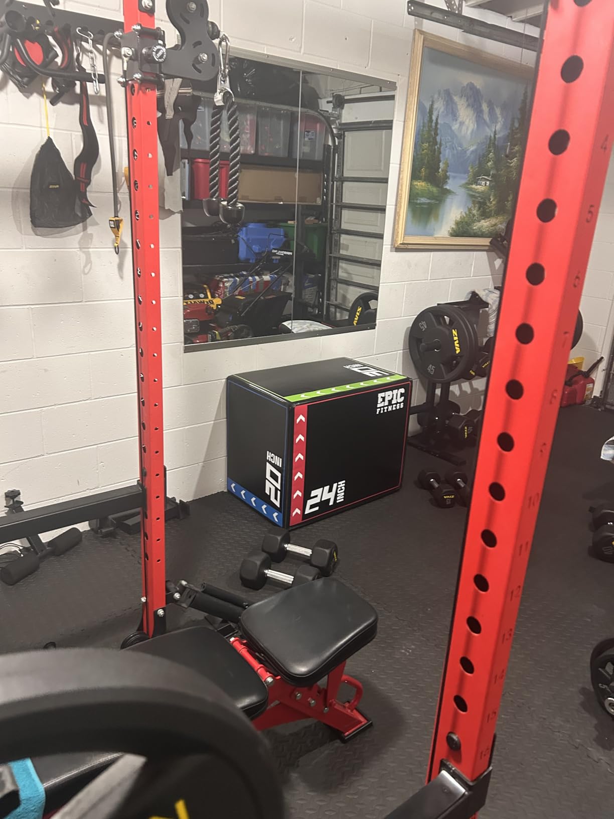 3-in-1 Foam Plyometric Jump Box - High-Density EPE Foam Core - Non-Slip & Easy-to-Clean PVC Leather Cover - Box Height: 20