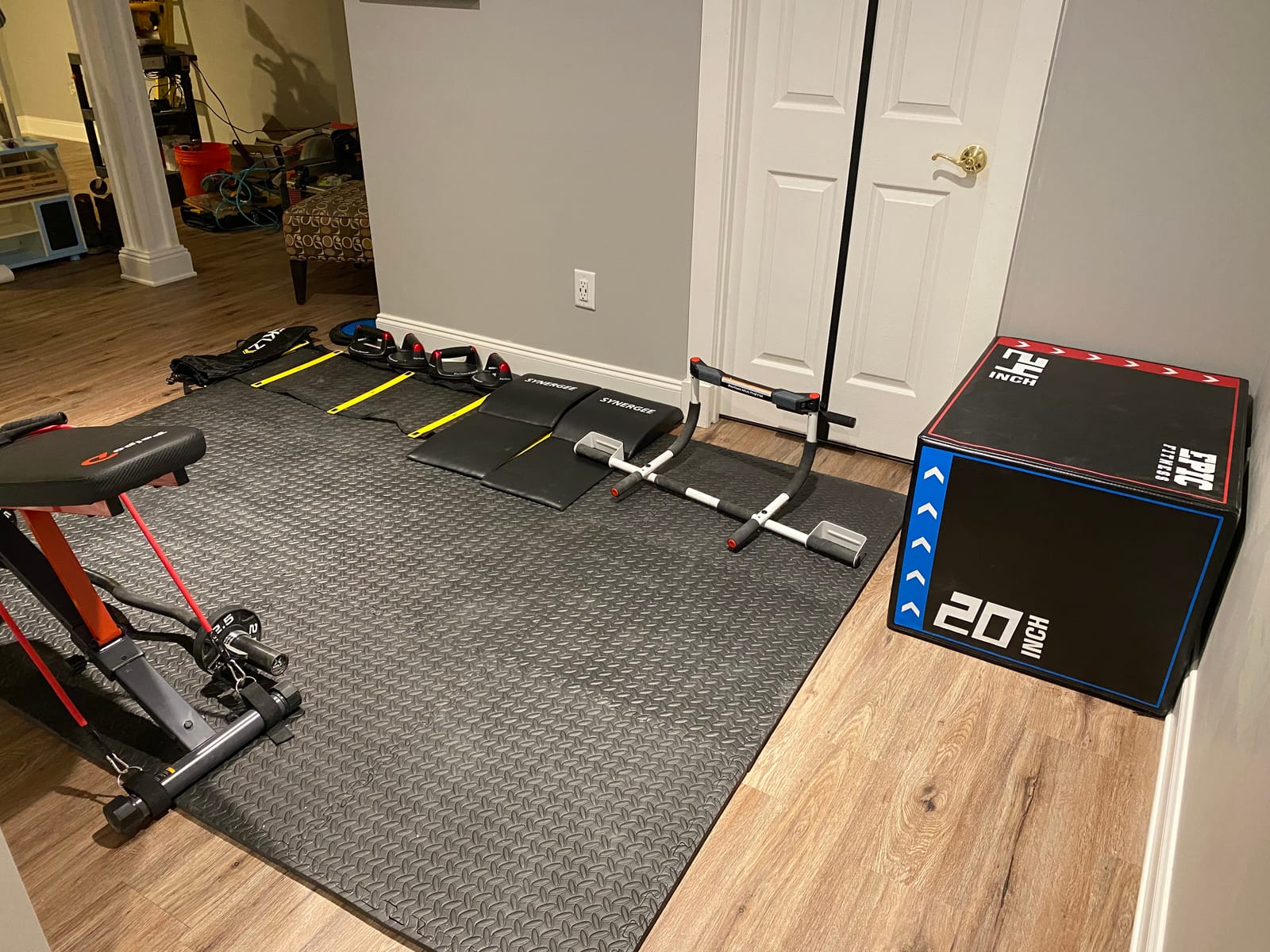 3-in-1 Foam Plyometric Jump Box - High-Density EPE Foam Core - Non-Slip & Easy-to-Clean PVC Leather Cover - Box Height: 20