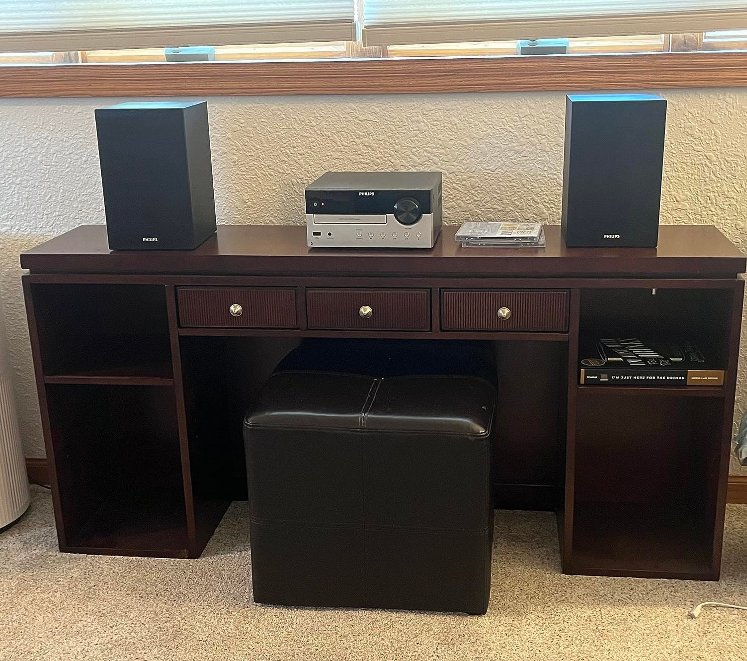 Philips Bluetooth Stereo System for Home with CD Player, Bluetooth 5.4 & Auracast, Upgraded 80W Stereo Sound, MP3, USB, Audio in, FM Radio, Bass Reflex Speaker, Remote Control Included customer photo 1