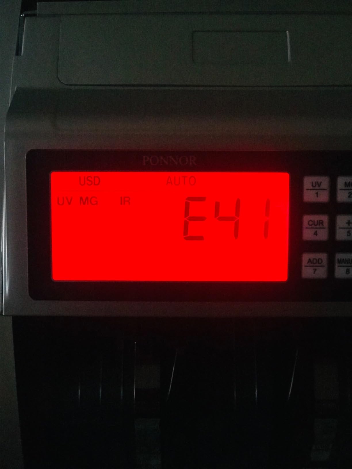 PONNOR Money Counter Machine with Value Bill Count, Cash Counter for Dollar, Euro with UV/MG/IR/DD/DBL/HLF/CHN Counterfeit Detection, Add/Bat/Value Mode Bill Counting Machine with Large LCD Display customer photo 2
