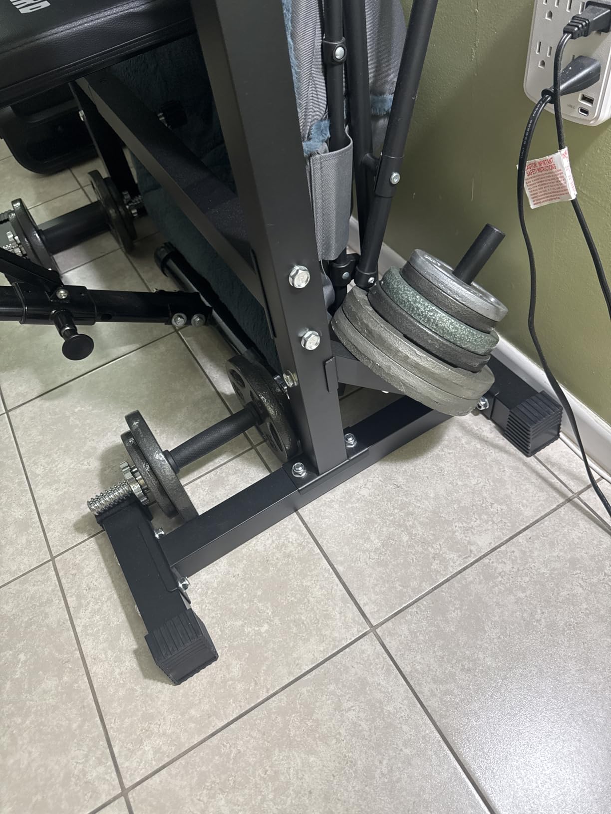 BangTong&Li Squat Rack Stand,Barbell Rack,Bench Press Rack Stand Home Gym Adjustable Weight Rack 550Lbs customer photo 2