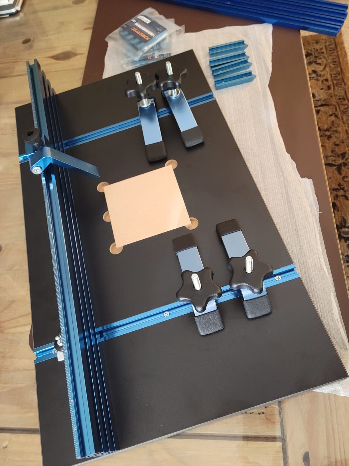 POWERTEC Drill Press Table Kit, 14x24-Inch Worktable w/T-Track (71539) customer photo 2