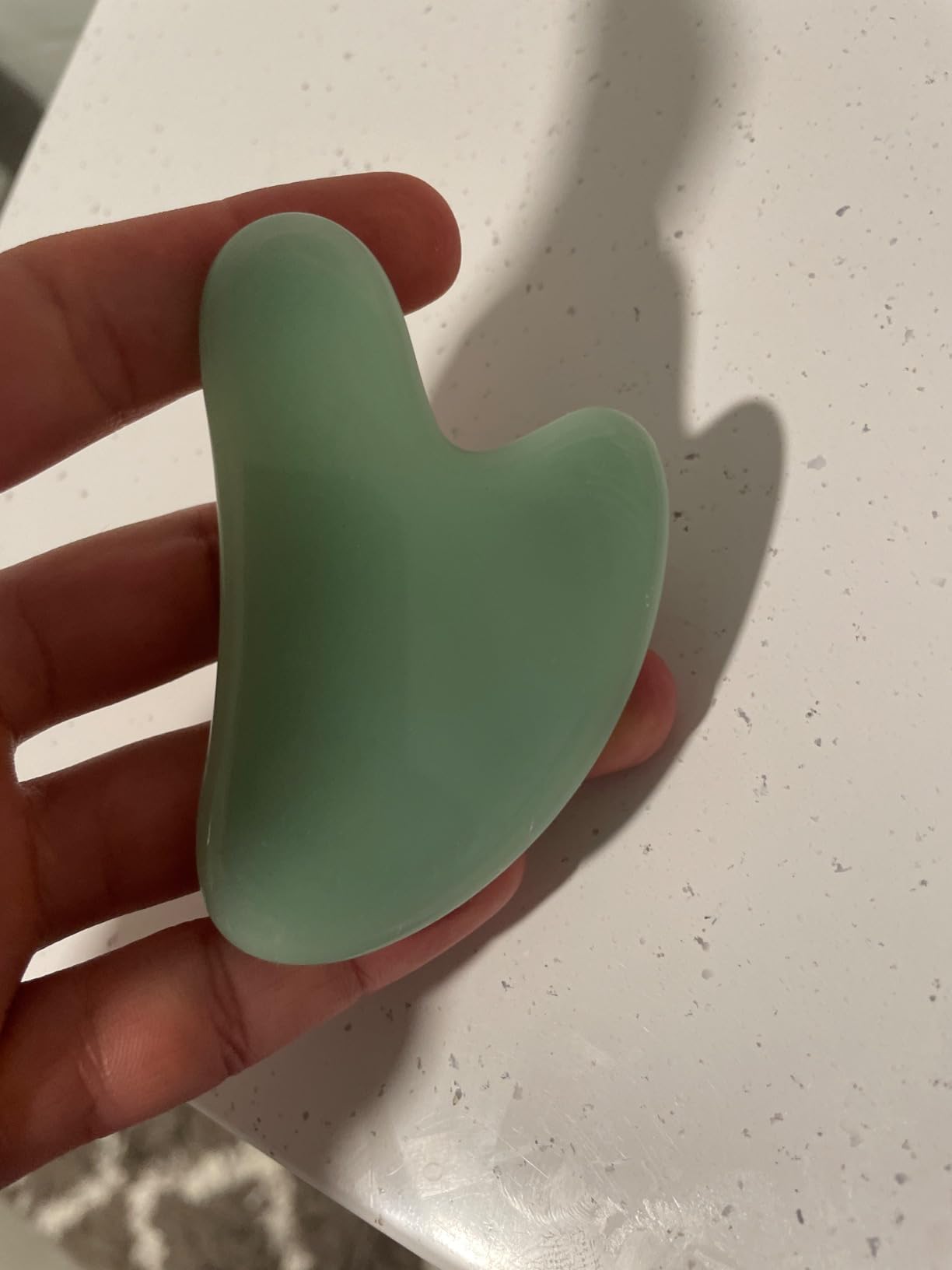 Gua Sha, Jade Stone Gua Sha Massage Tool, Guasha Tool for Face and Body Skin Massage. Gua Sha Set for Toxins Prevents Wrinkles for SPA Acupuncture, Therapy Trigger Point Treatment. customer photo 1