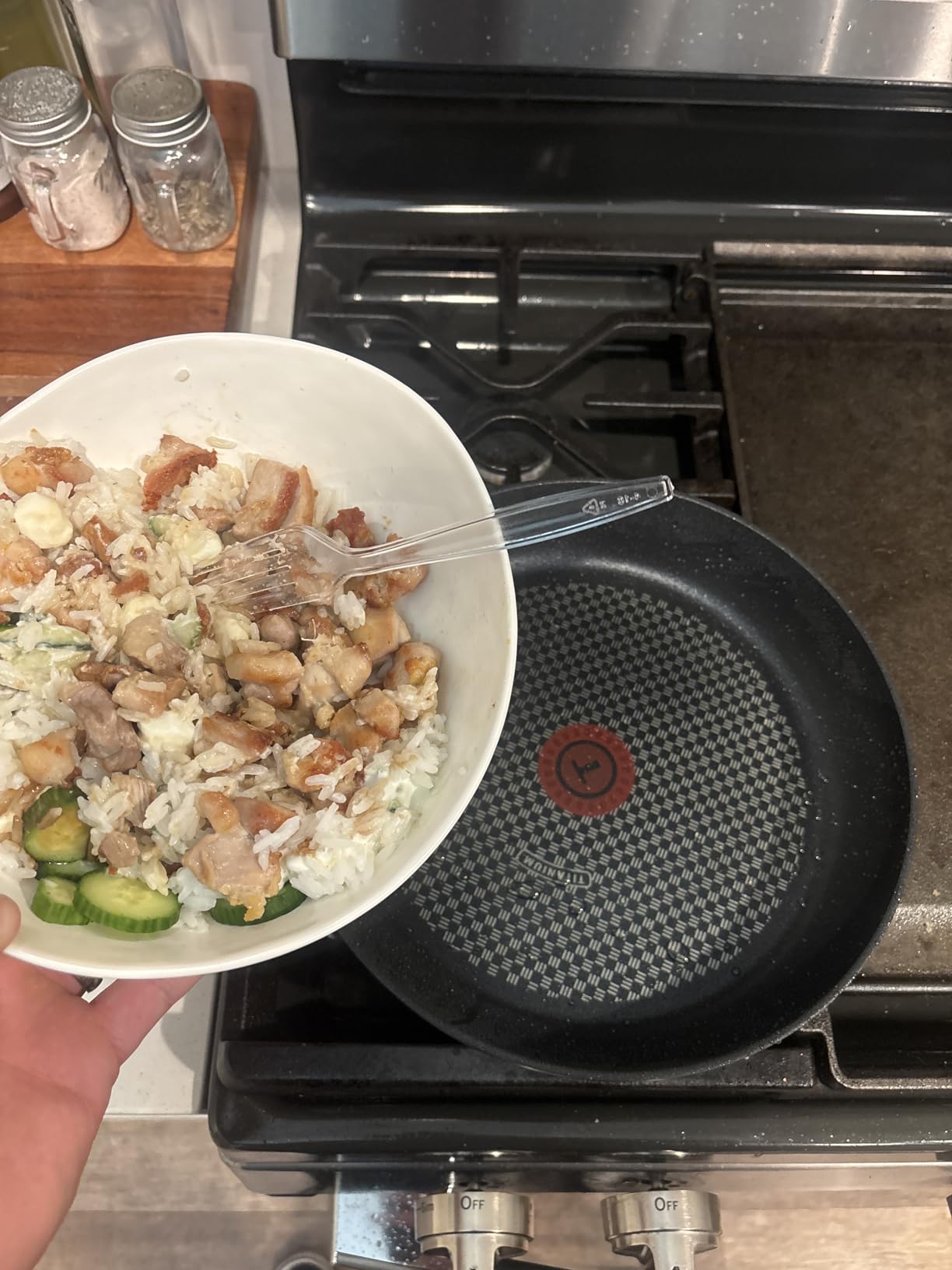 T-Fal Ultimate Hard Anodized Nonstick Fry Pan Set 3 Piece: 8, 10.25, & 12 Inch, Oven Broiler Safe 400F, Kitchen Cookware Set, Pots and Pans Set Non Stick, Frying Pans, Skillets, Dishwasher Safe, Onyx customer photo 1