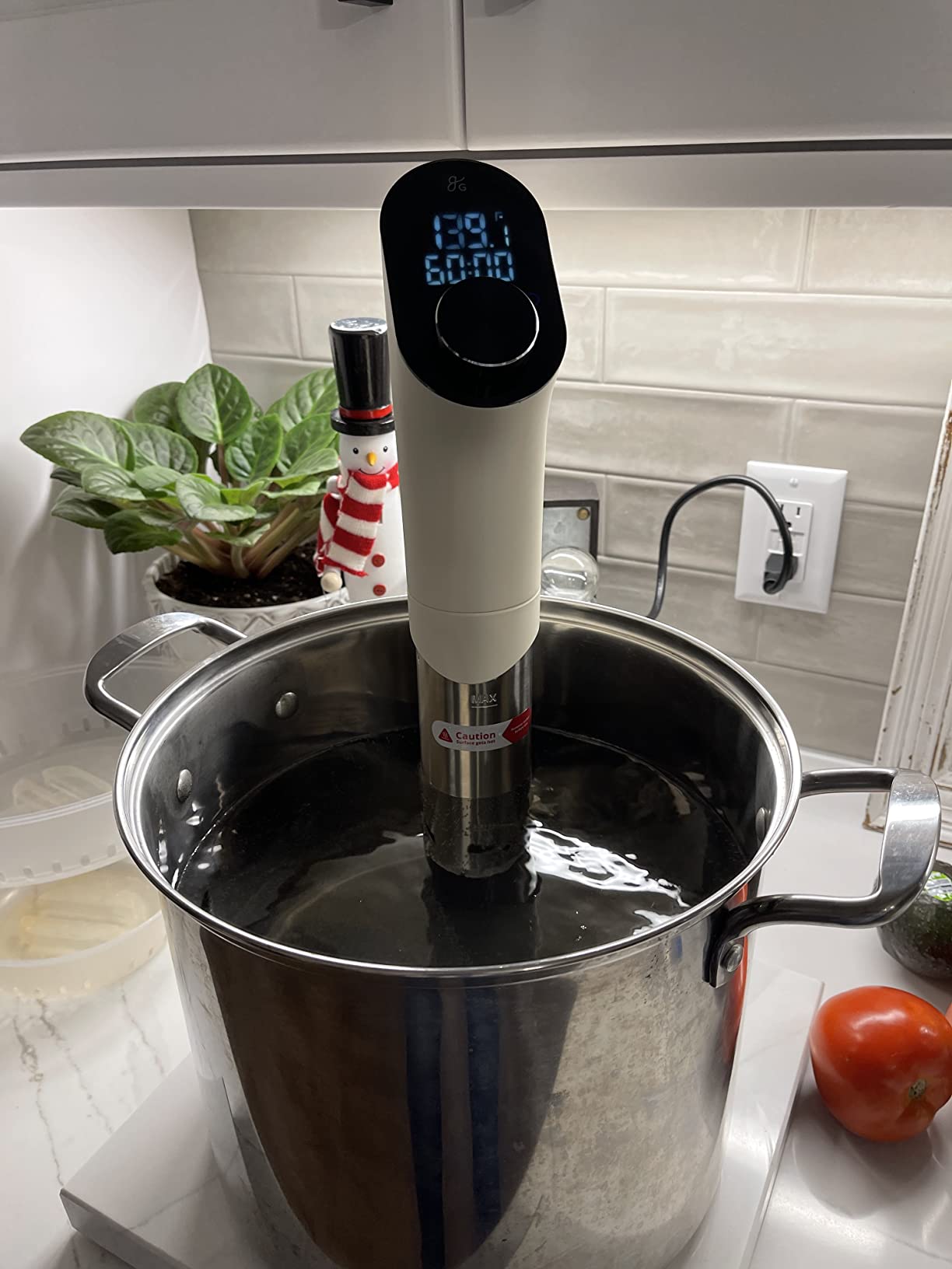 Greater Goods Sous Vide Cooker, 1100W, No App or WiFi Needed (Onyx Black) customer photo 2