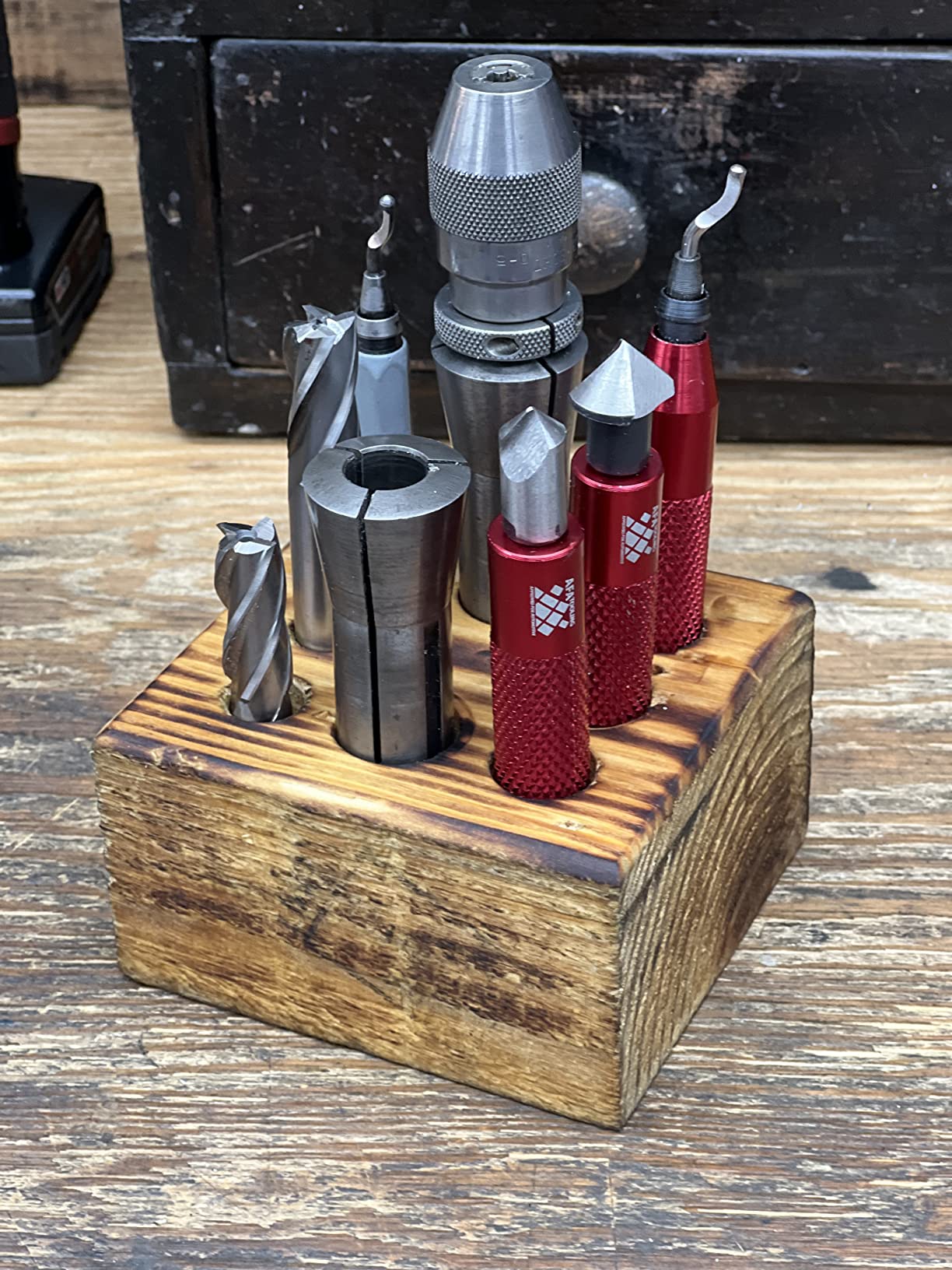 AFA Tooling Deburring Tool Set & 2 Countersink Hand Reamers, Red CNC Handle customer photo 1