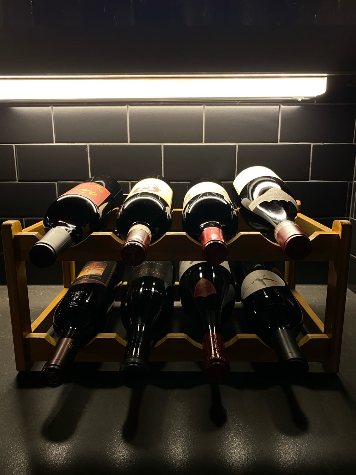 Bamboo Wine Rack, Sturdy and Durable Countertop Wine Storage Cabinet Shelf for Pantry - 4 Tiers 16 Bottle Wine Rack customer photo 2