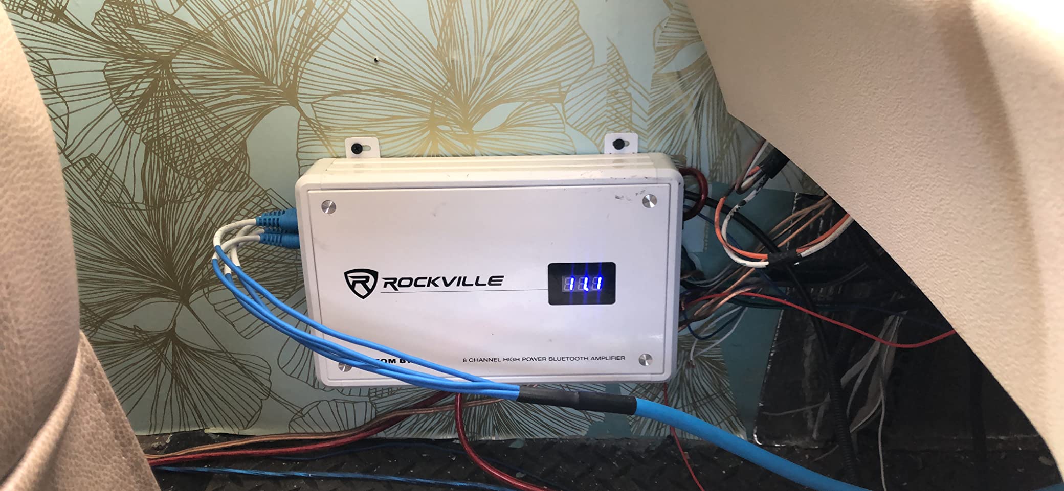 Rockville Atom 8B Black 8-Channel Marine/Boat Amplifier Amp customer photo 2