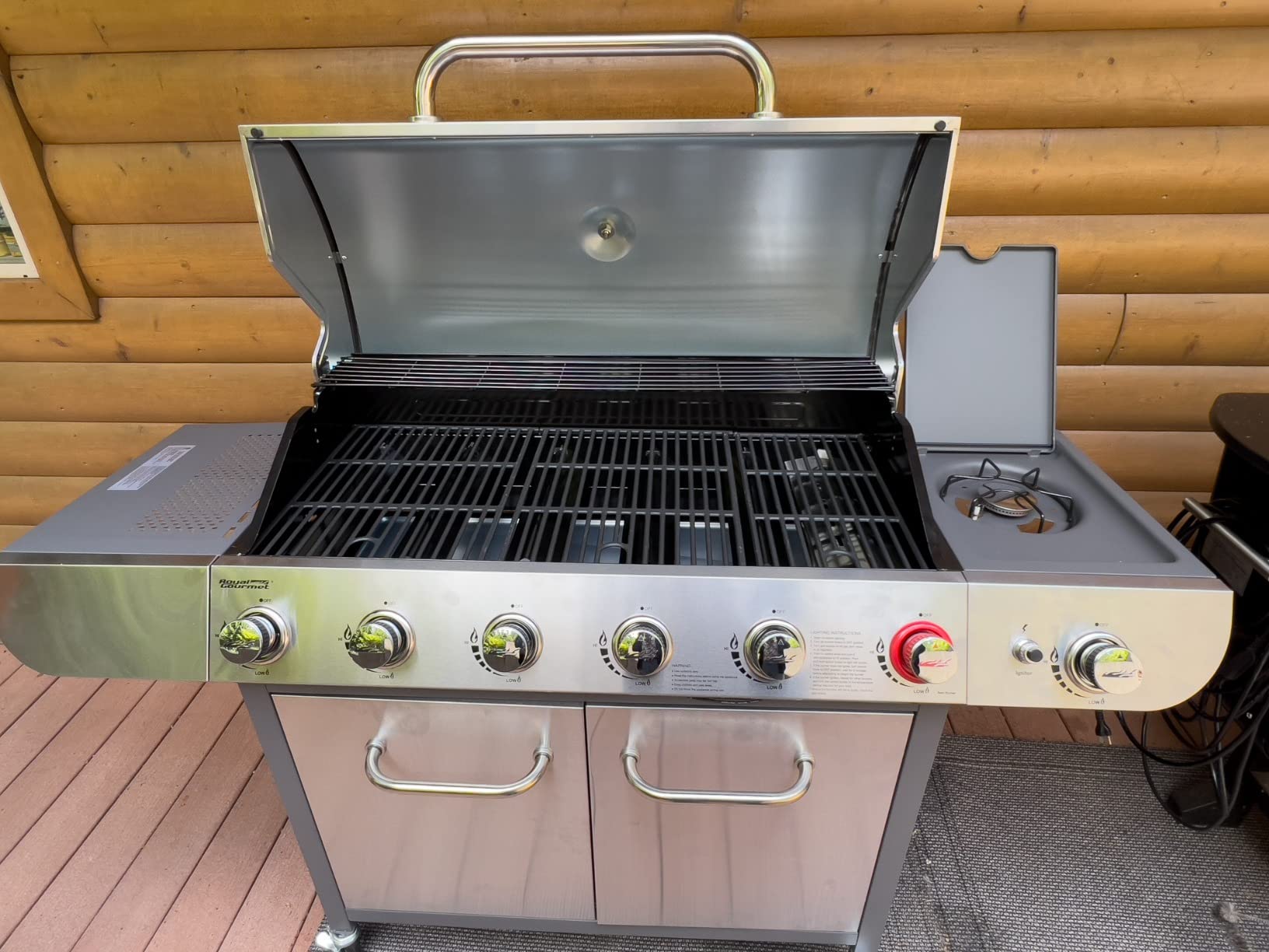 Royal Gourmet SG6002R 6-Burner Propane Gas Grill with Side Burner, Silver customer photo 1