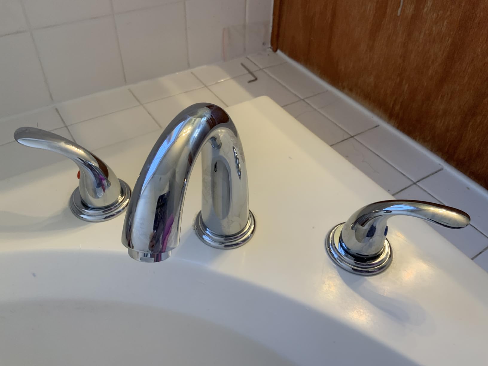SUMERAIN Two Handle Roman Tub Faucet Brushed Nickel customer photo 2