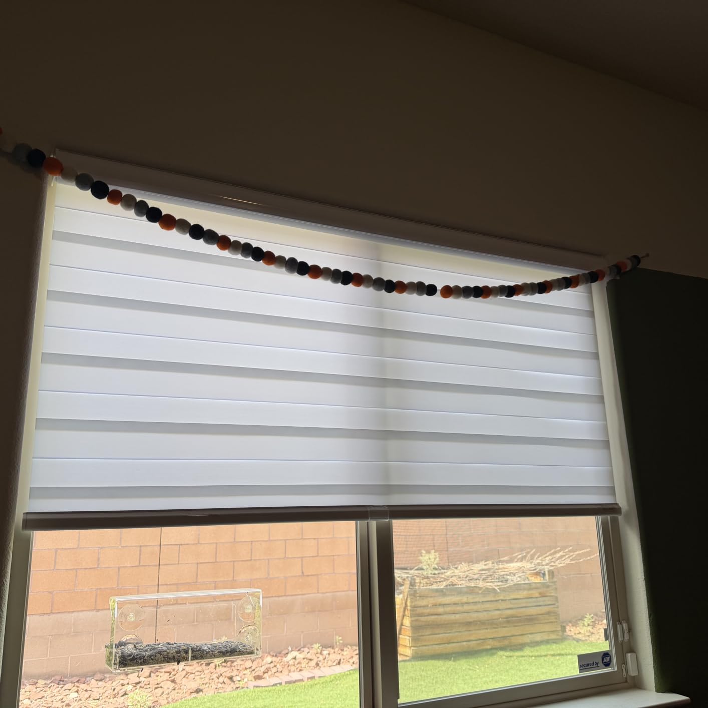 Persilux Cordless Zebra Blinds for Windows Free-Stop Roller Windows Shades (24