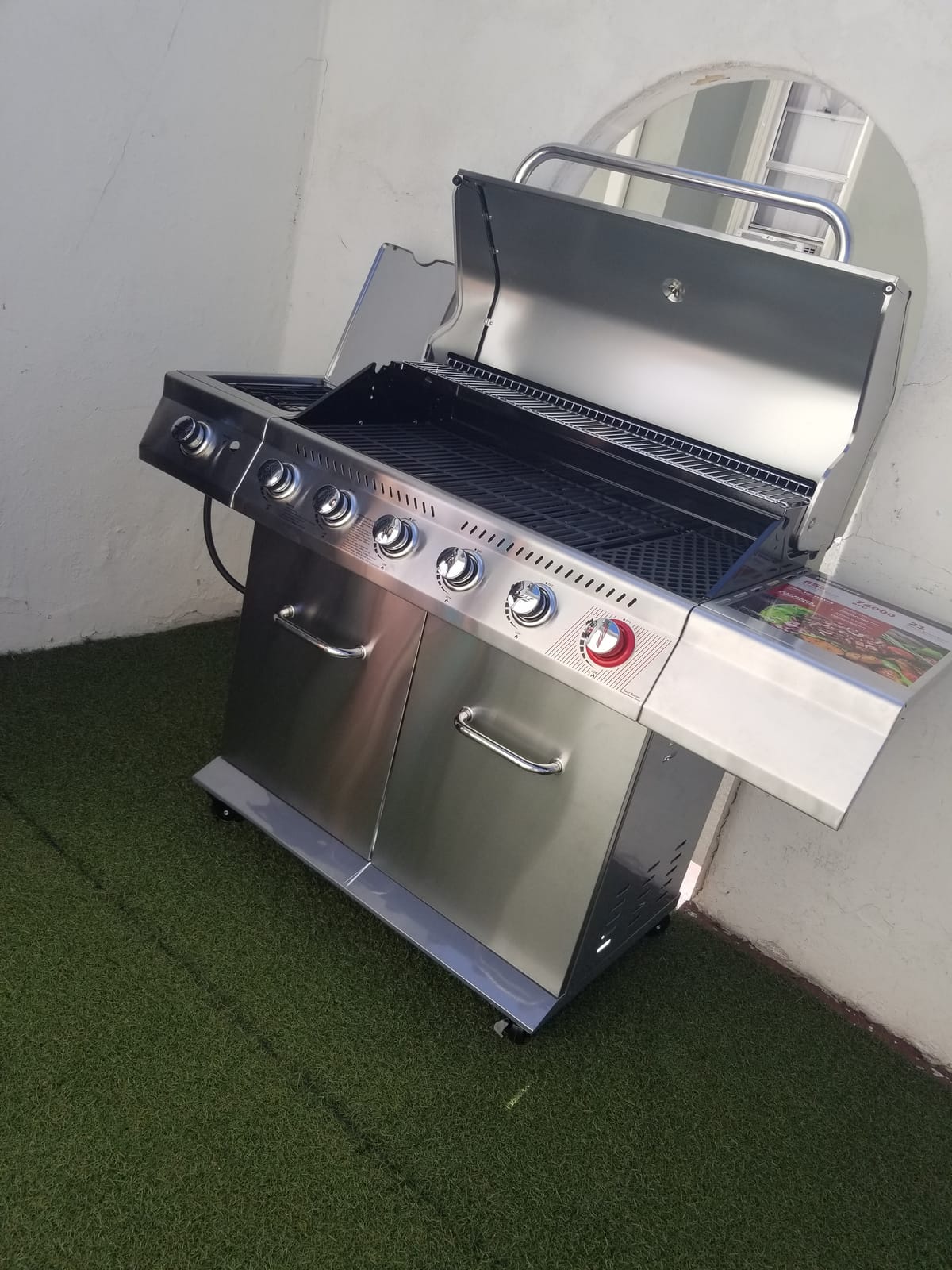 Royal Gourmet GA6402S 6-Burner Propane Gas Grill with Side Burner, Silver customer photo 1