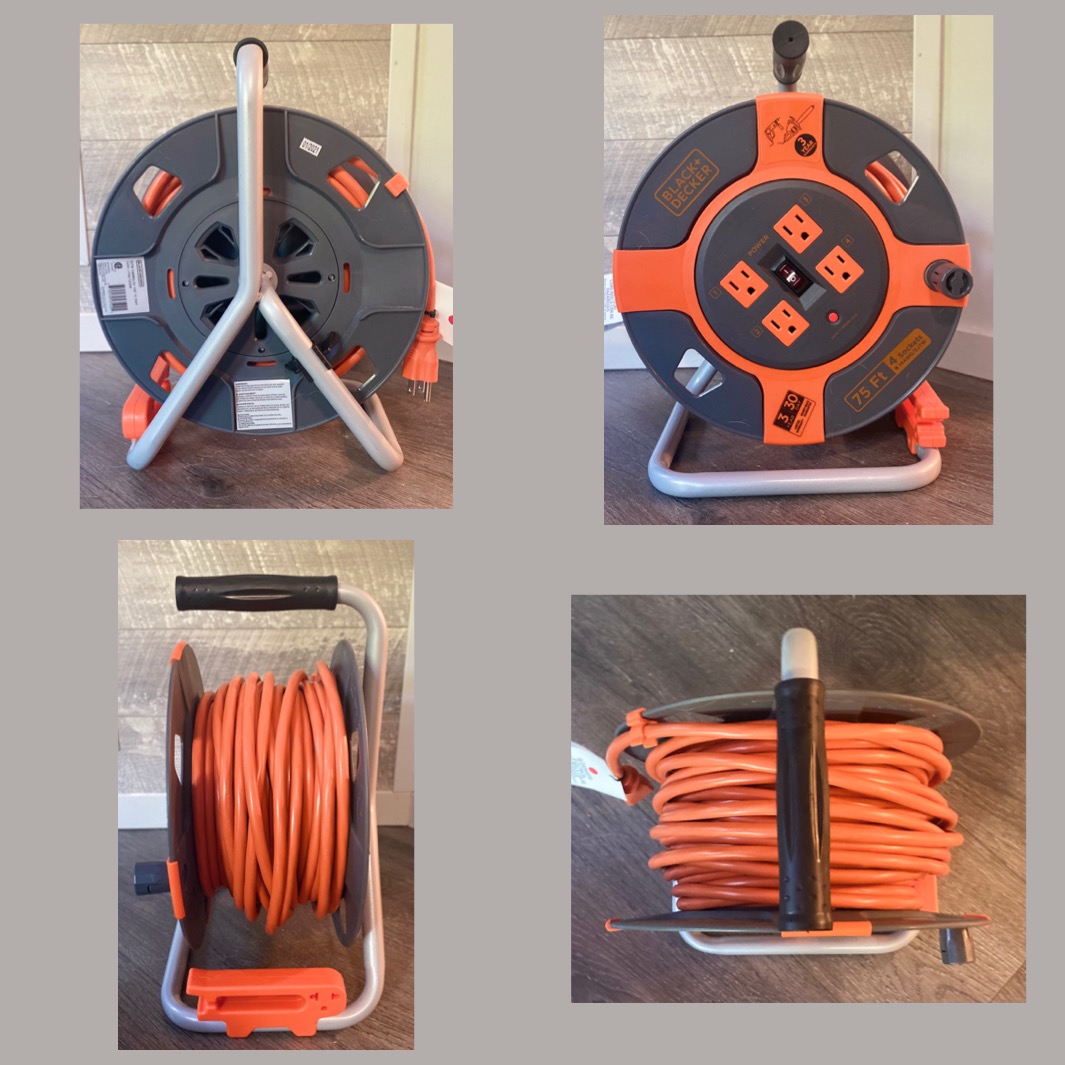 BLACK+DECKER 50 Ft. Retractable Extension Cord Reel, 4 Outlets customer photo 2