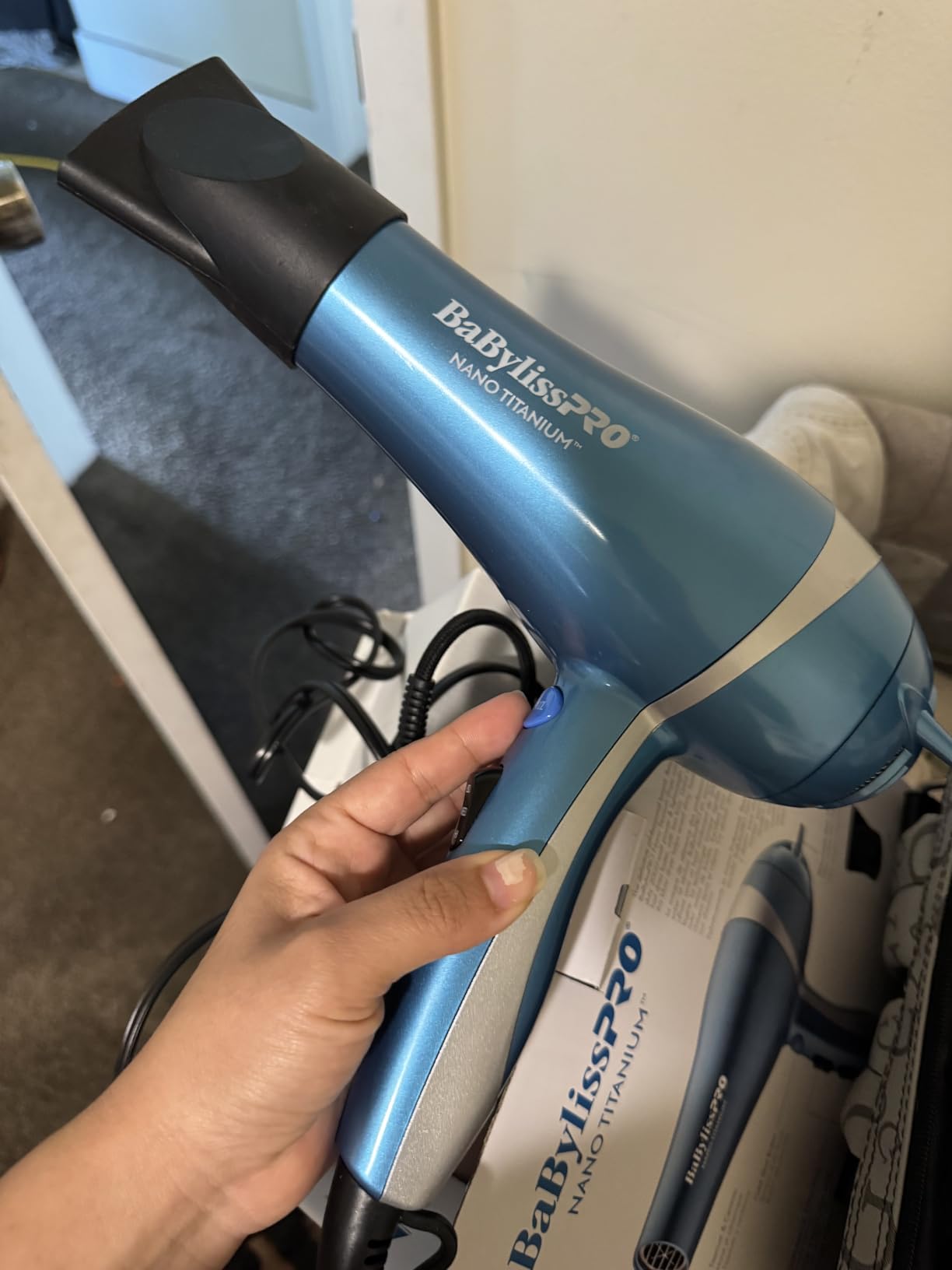BaBylissPRO Nano Titanium 2000-Watt Blow Dryer with Concentrator Nozzle, Professional Grade Ionic Corded Styling Tool for Hair customer photo 1