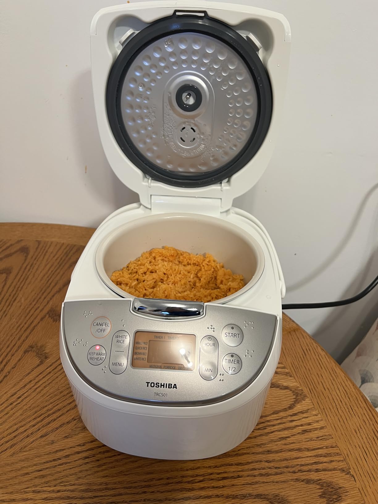 TOSHIBA Rice Cooker Induction Heating, Low Carb Low Sugar Digital Steamer, 5.5 Cups Uncooked Japanese Rice Cooker, 8 Cooking Functions, 24H Timer & Auto Keep Warm customer photo 1