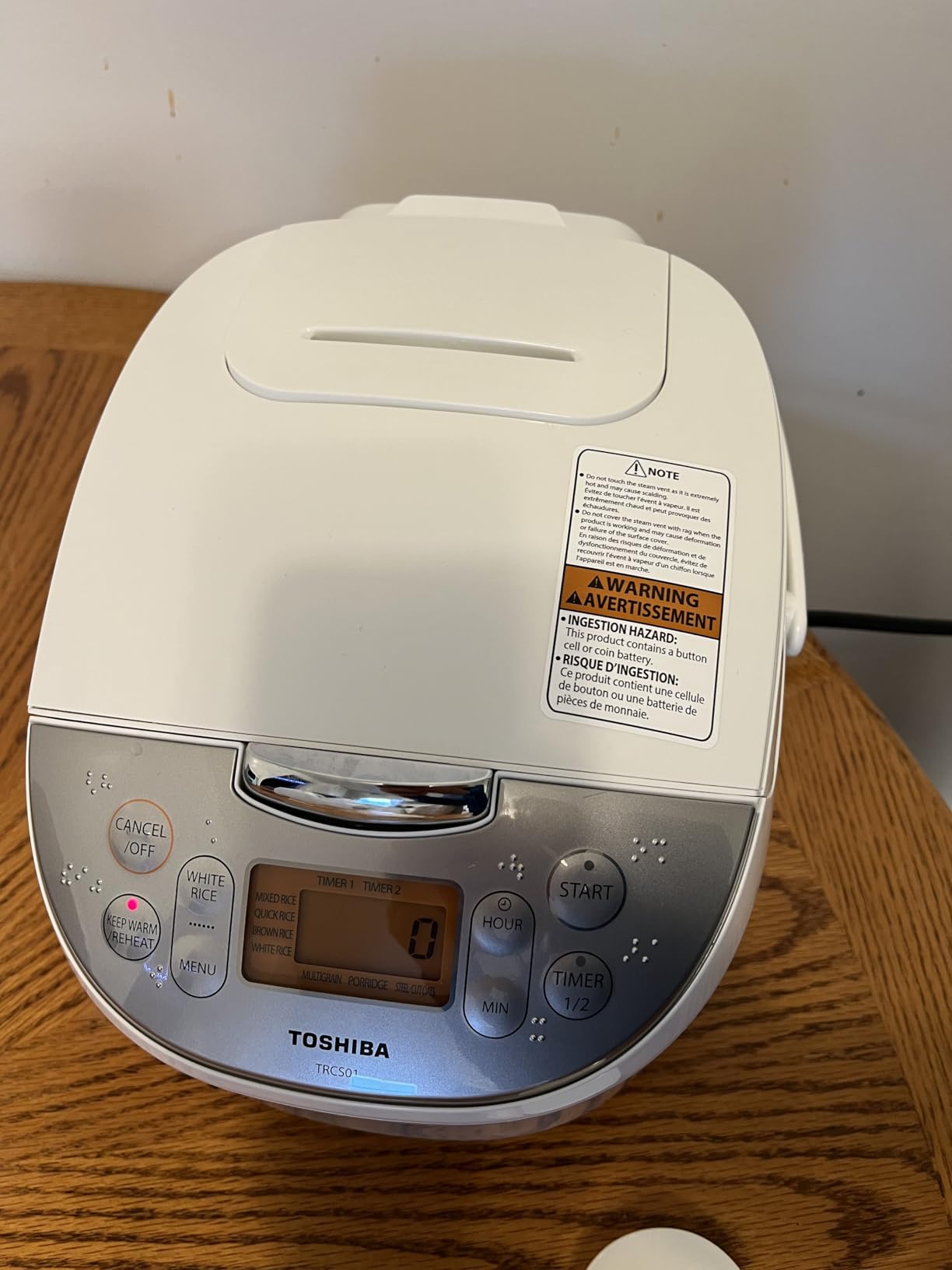 TOSHIBA Rice Cooker Induction Heating, Low Carb Low Sugar Digital Steamer, 5.5 Cups Uncooked Japanese Rice Cooker, 8 Cooking Functions, 24H Timer & Auto Keep Warm customer photo 2
