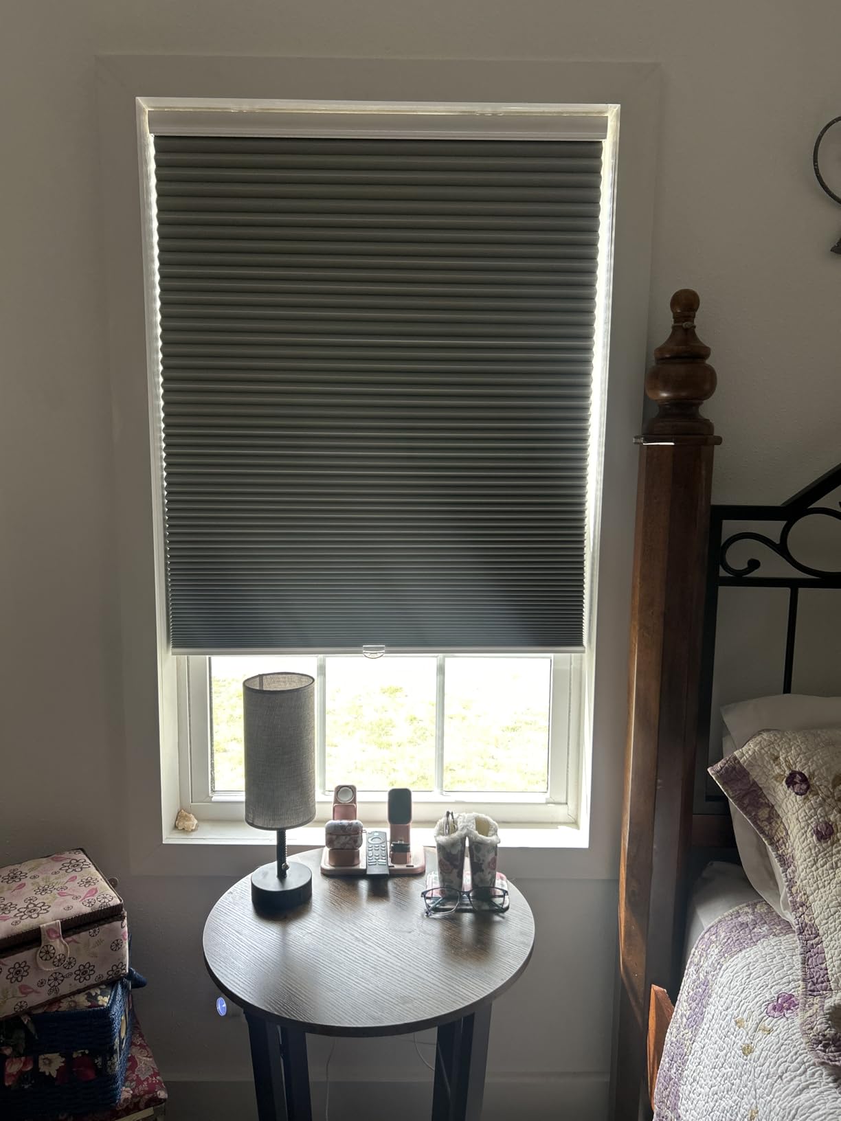 MYshade Cordless Blackout Cellular Shades for Windows, Honeycomb Window Shades with Thermal Insulation, Child & Pet Safe Room Darkening Shade, Easy Install,34