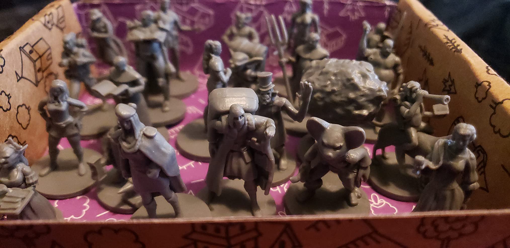 Wildspire 29 Whimsical Townsfolk Fantasy Set for DND Miniatures Dungeons Dragons Starter Pack D&D Minis Tabletop Unpainted NPC Bulk Set of Paintable Figures for D D Accessories and Pathfinder customer photo 1