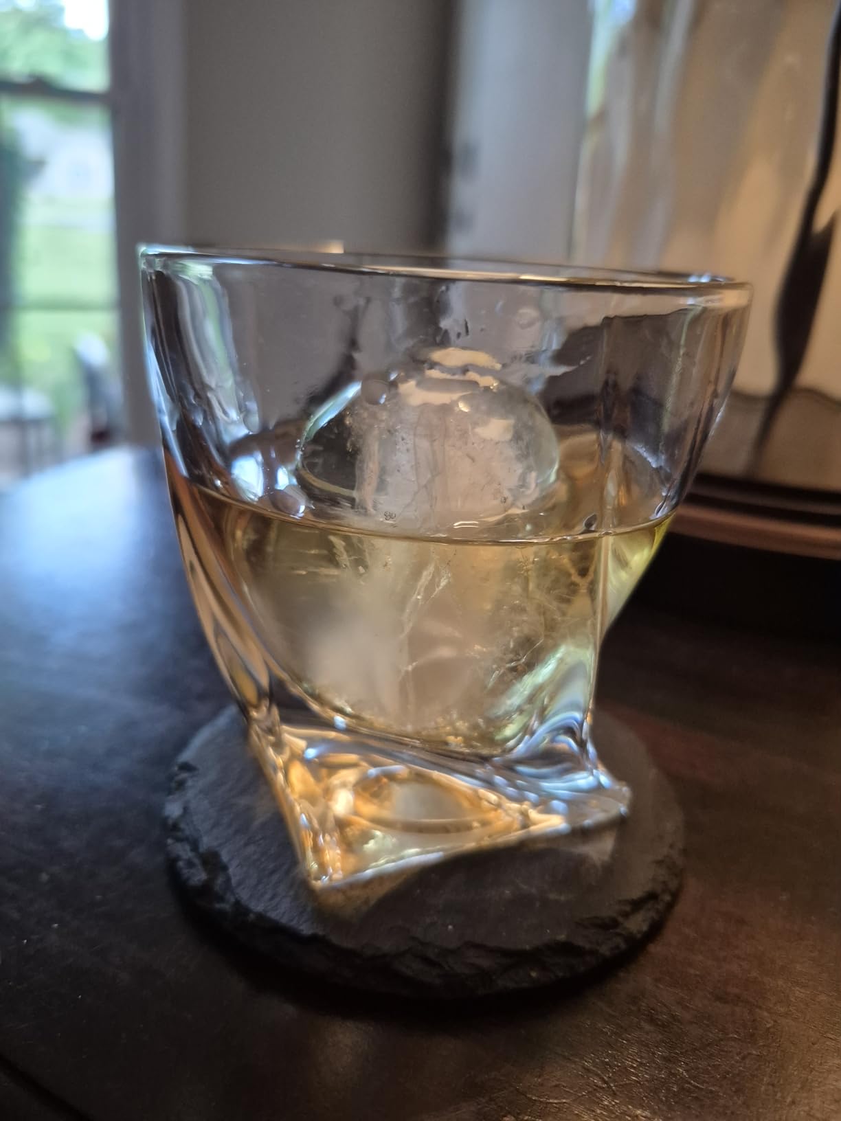 Whiskey Rocks Glass, Set of 4 (2 Crystal Bourbon Glasses, 2 Round Big Ice Ball Molds) In Gift Box - 11 Oz Old Fashioned Glasses for Scotch Cocktail Rum Cognac Vodka Liquor, Unique Gifts for Men customer photo 2
