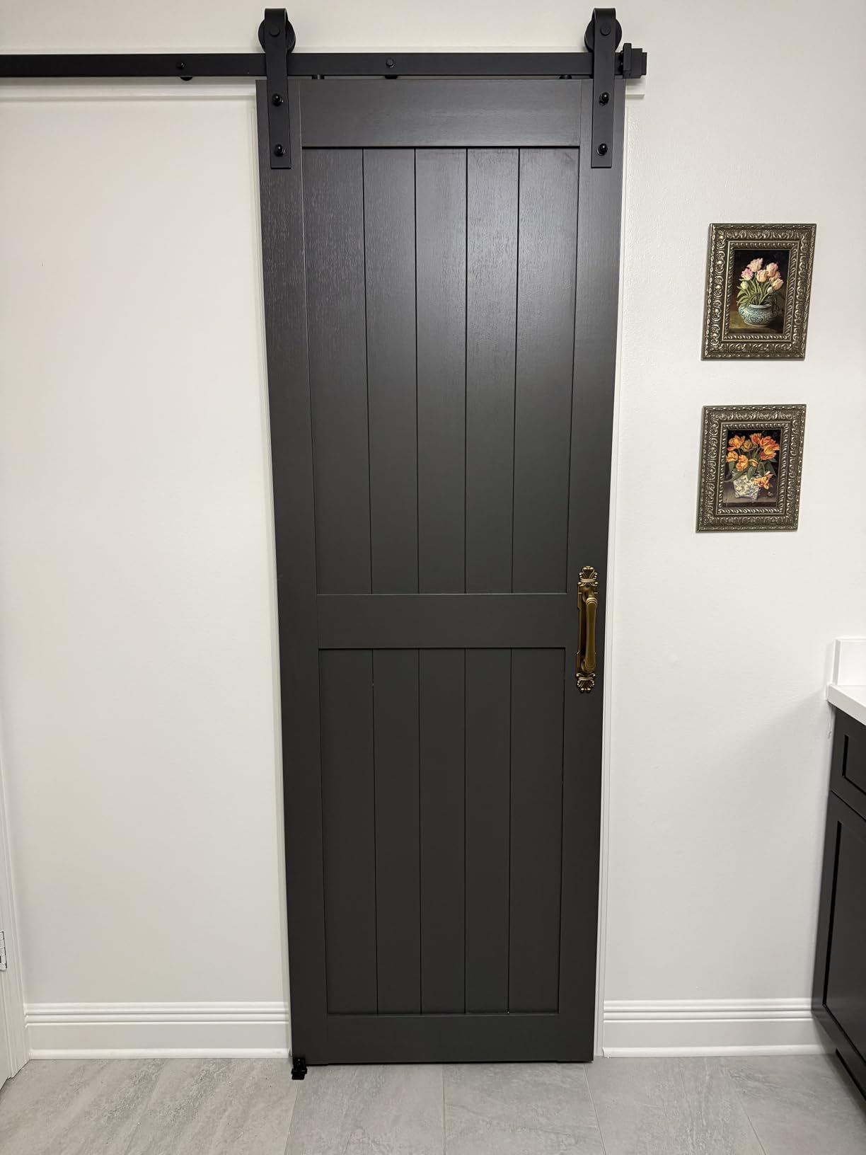 36''x84'' Sliding Barn Door with 6.6 Ft Barn Door Hardware Kit customer photo 2