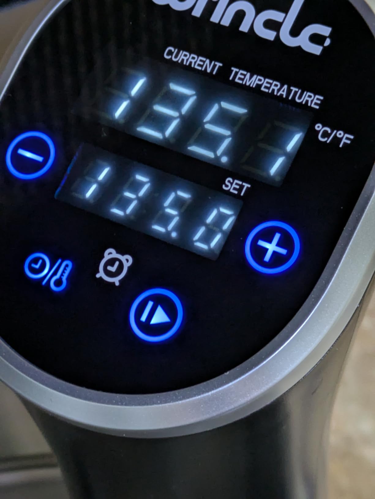 Sous Vide, Wancle Sous Vide Cooker 1100W IPX7 Waterproof Thermal Immersion Circulator With Reservation Function, Easy to store customer photo 2