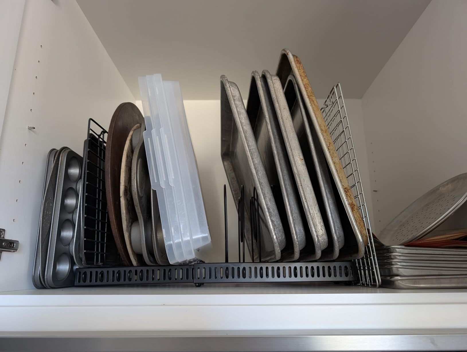 Housolution Pot and Pan Lid Organizer Holder Storage Rack, Black customer photo 2
