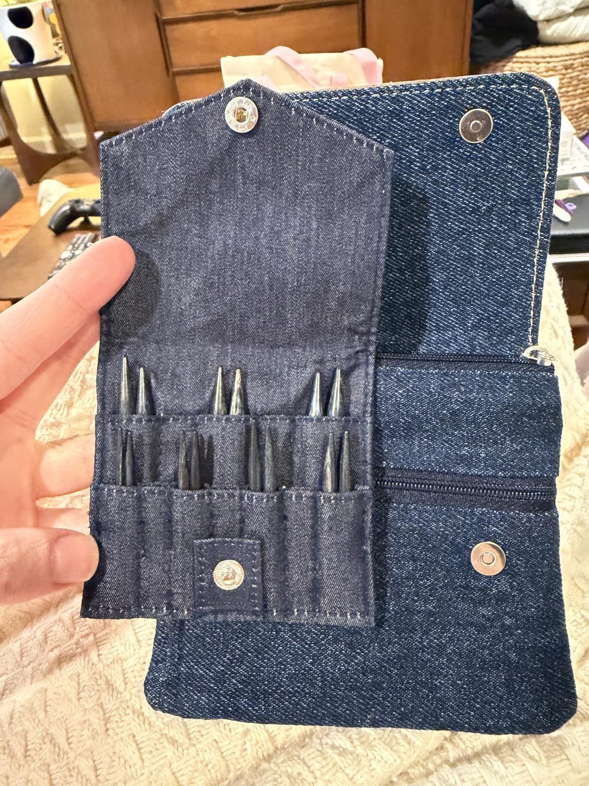 KnitPro Indigo Wood Mini Interchangeable Needle Set 2